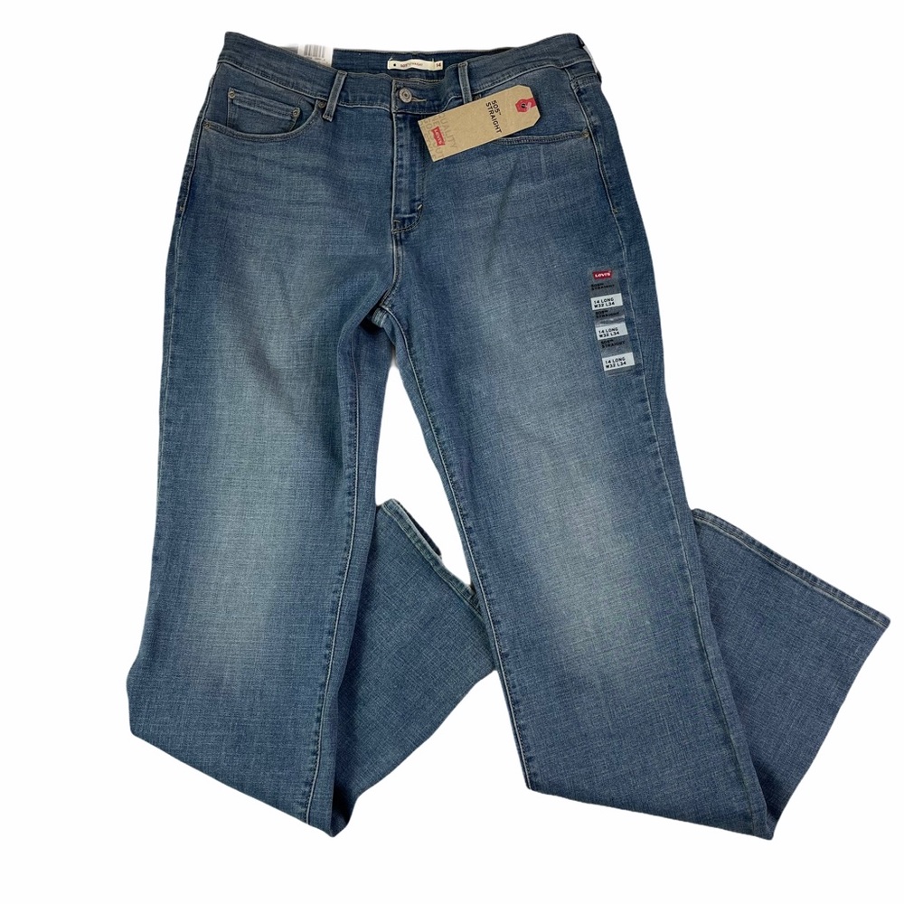NWT Levi's Ladies 505 Straight Jeans Size 14L
